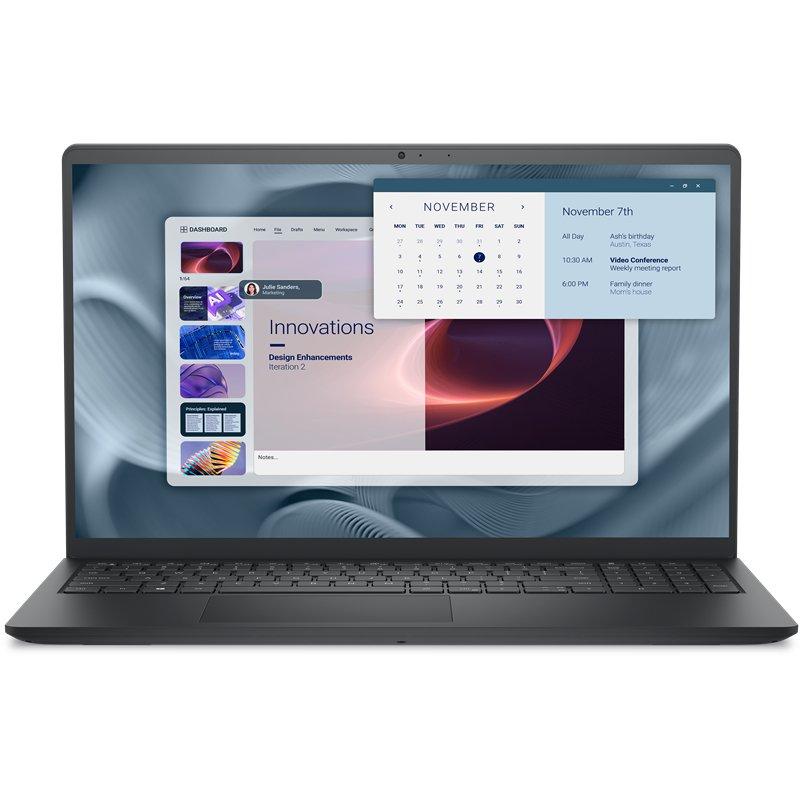 Dell Pro 15 Essential PV15250 Intel Core i5-1334U (10 ядер/12 потоков, up to 4.6Ghz), 15.6" FULL HD IPS (1920 x 1080) 120Hz, 16GB DDR5, 512GB SSD PCIe NVMe M.2, Intel Iris Xe Graphics, Wi-Fi 6, BT 5.0, 2xUSB Type-A, 1xUSB Type-C, 720p HD Cam at 30 fps HD RGB, Fingerprint Scaner (Сканер отпечатка пальцев), Dell ExpressCharge (Быстрая зарядка), Eng-Rus, CARBON BLACK