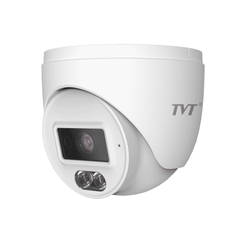 2MP IP камера TVT TD-9520S4L-C(D/PE/AW1) купольная звуковая LED камера уличная (2MP, 2.8 mm, built-in MIC, LED 20m, 0.02 lux, SMD, IP67)