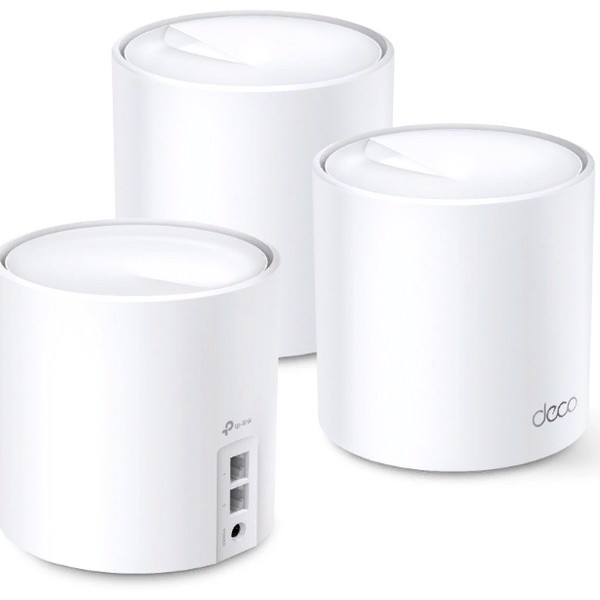 Mesh Wi-Fi система TP-LINK Deco X20(3-PK) AX1800 Dual-Band Wi-Fi 6, 1201Mb/s 5GHz+574Mb/s 2.4GHz, 2xWAN/LAN 1Gb/s 2 антенны, MU-MIMO, Parental Control