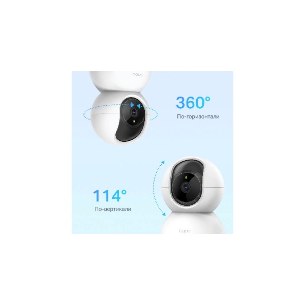 3MP Wi-Fi камера кубическая поворотная TP-LINK Tapo C210 (3MP,4mm,IR 9m,WiFi,microSD,MIC/SPEAK,,light and sirene) — фото 5