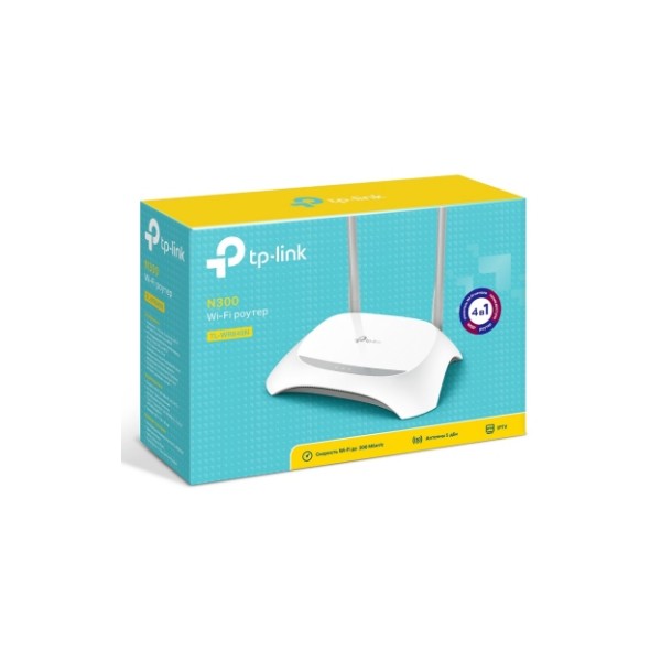 Роутер Wi-Fi TP-LINK TL-WR840N(RU) N300 300Мb/s, 2.4GHz,4хLAN 100 Мb/s, 2антенны, IPTV,Tether App, Parental control — фото 3